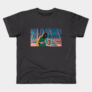 I don't think we're alone in these woods Kids T-Shirt